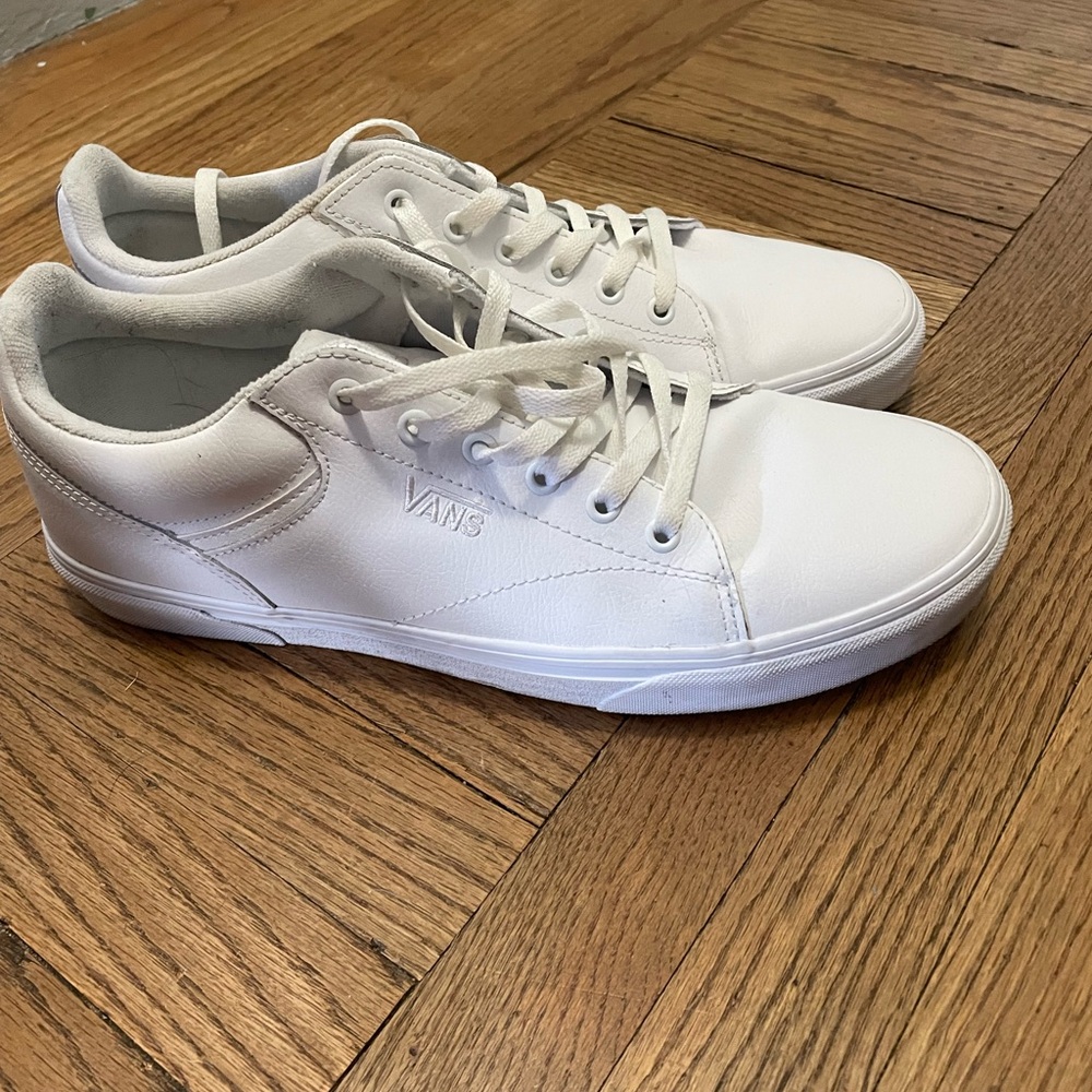 Vans Seldan Men's White Leather Sneakers